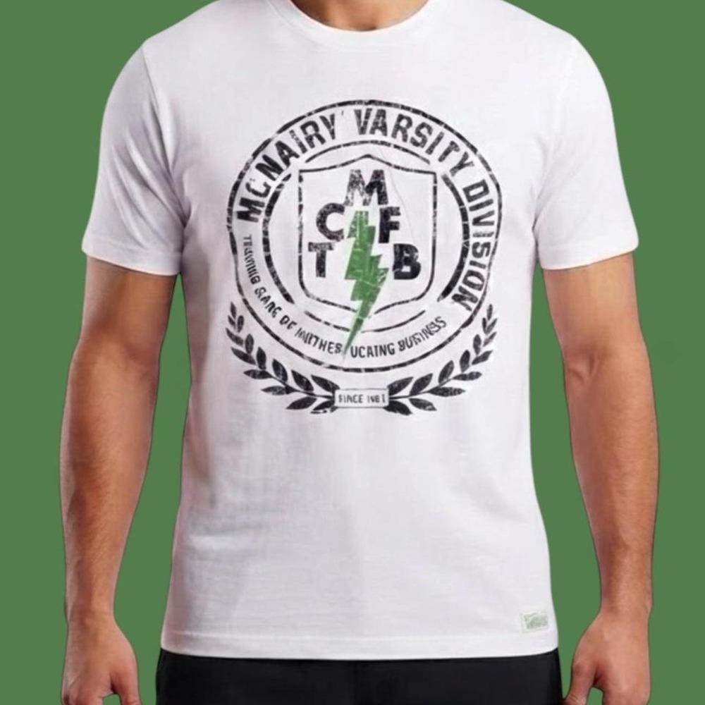 NWT Five Four x Mark McNairy Abbot varsity-inspired graphic tee